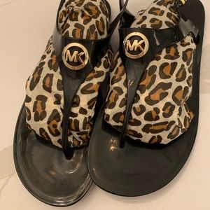 michael kors thong sandals with ankle strap
